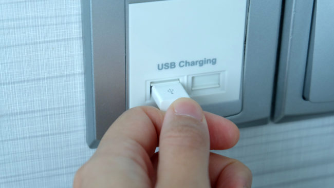 Change Outlets To Include USB Ports for Charging Devices